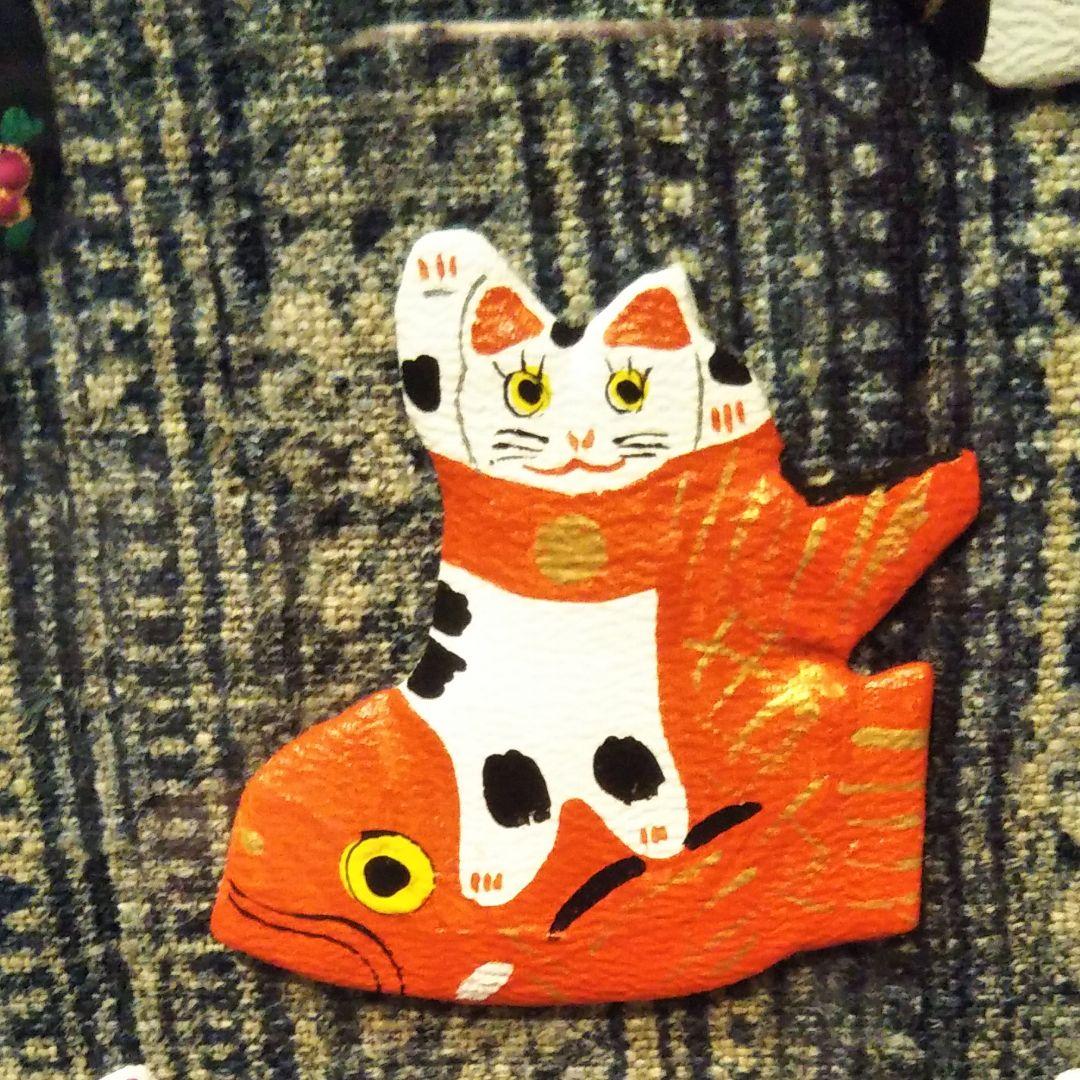 猫8匹押絵　縁起物額装