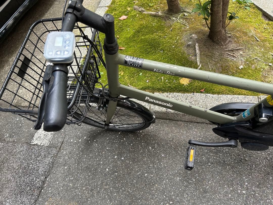 ベロスターミニ Panasonic 電動アシスト自転車 オリーブグリーン