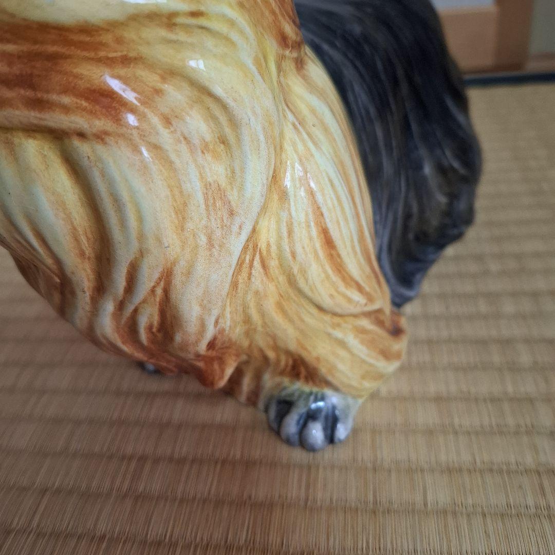 陶器製 ヨークシャーテリア 置物