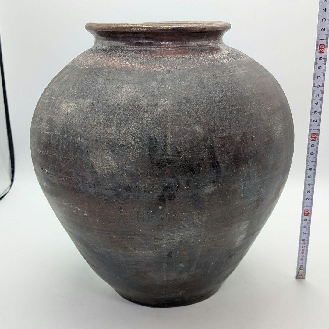 岡山県重要無形文化財 二代藤田龍峰 備前焼 大壷 大壺 つぼ 花器 花瓶 花入
