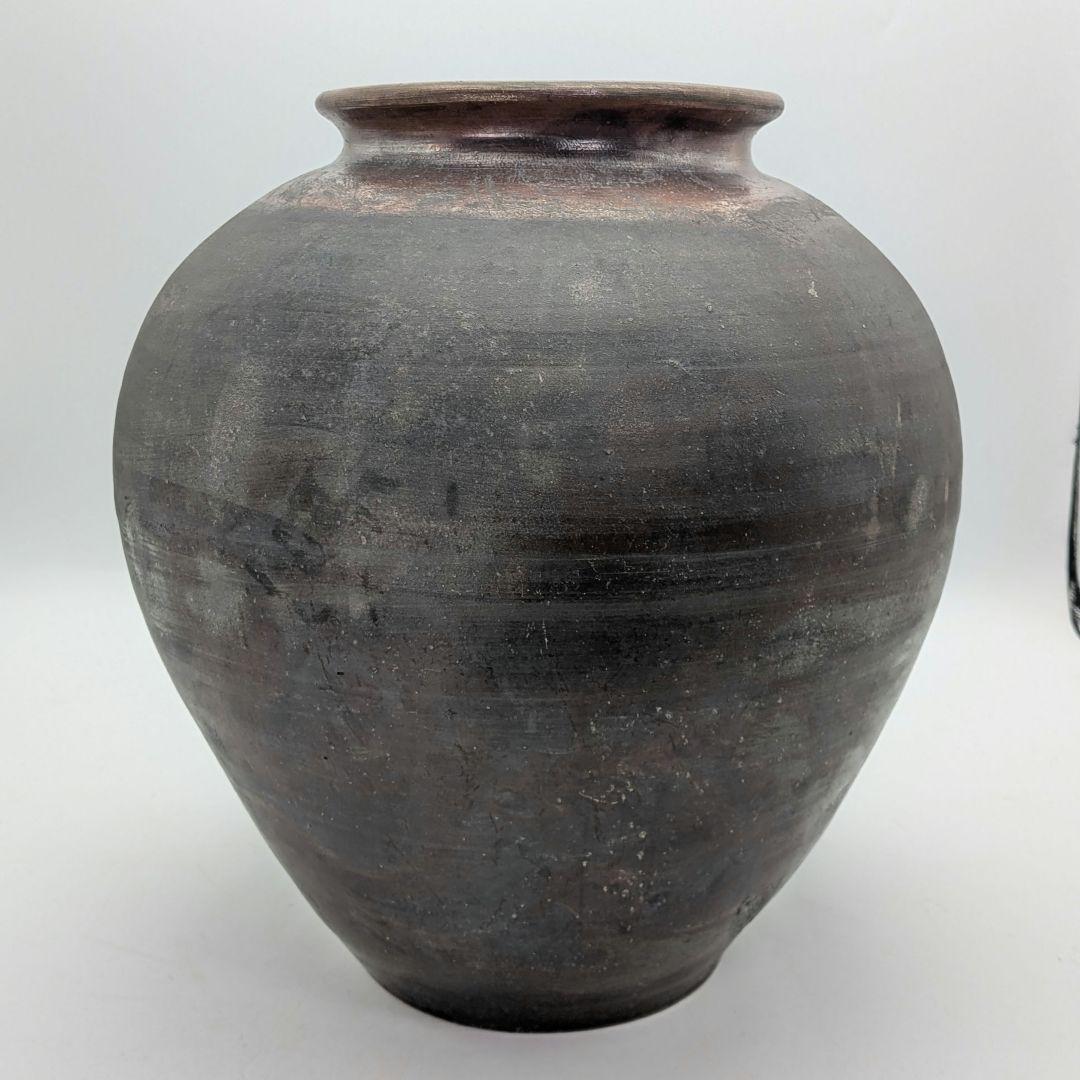岡山県重要無形文化財 二代藤田龍峰 備前焼 大壷 大壺 つぼ 花器 花瓶 花入