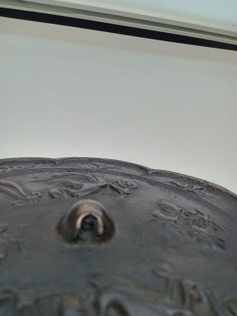和鏡（古鏡）　双鸞八花鏡　唐時代（奈良時代〜平安時代初期）