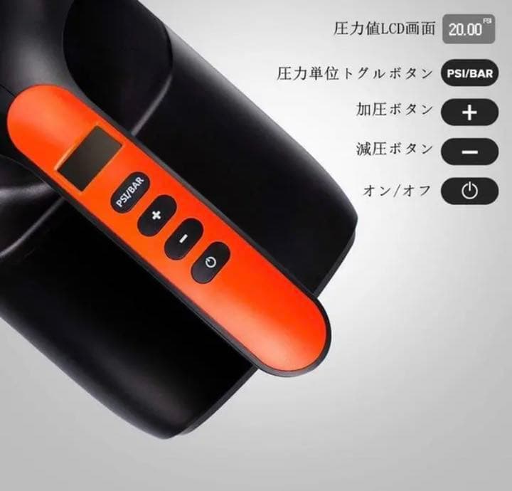 電動エアーポンプ DC12V空気入れ＆空気抜き20psiまで 新品 ライトブルー