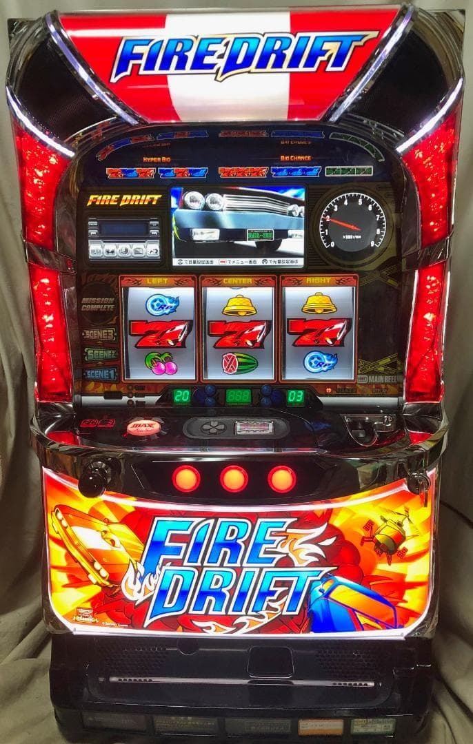 パチスロ実機　Ｓファイヤードリフト　ＦＸ　不要機ボリューム調整付