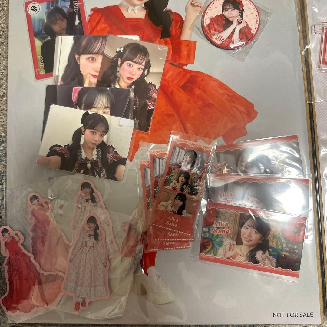 佐野愛花 グッズセット バッジ・キーホルダー・ポスター・チェキ