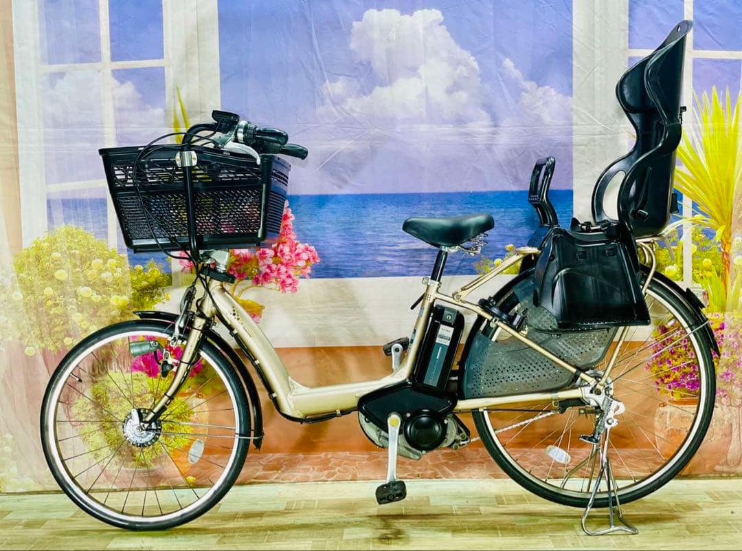 破格！アンジェリーノ26インチ⭐️ブリヂストン子供乗せ電動アシスト自転車Y2536