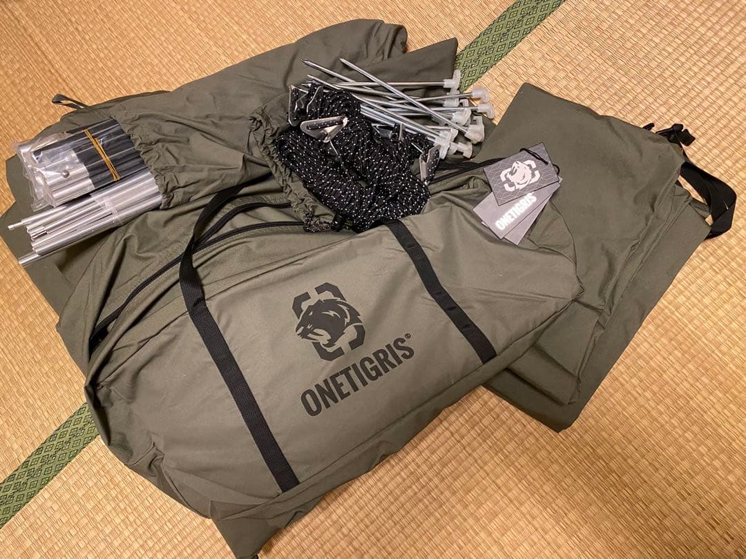 【美品】【未使用】ONETIGRIS ソロホームステッドTC グリーン
