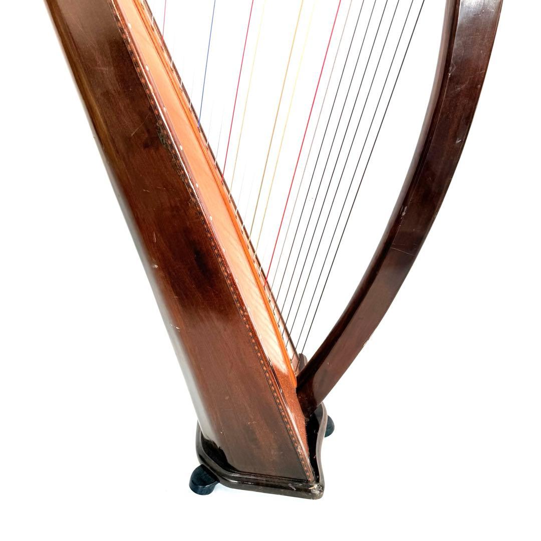 AOYAMA HARP 青山ハープ 34弦 フォークハープ 脚付き 予備弦多数
