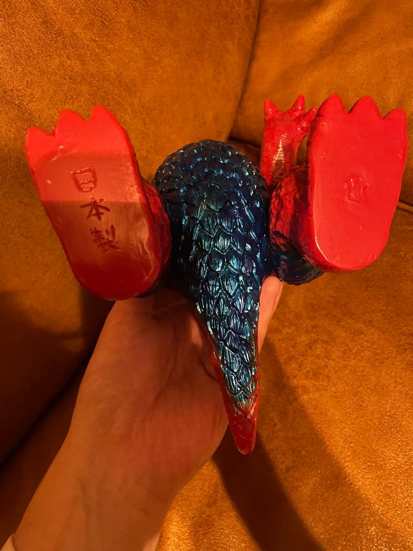 鶴脛玩具 凶悪一角獣ゴドン　パチ怪獣　ソフビ
