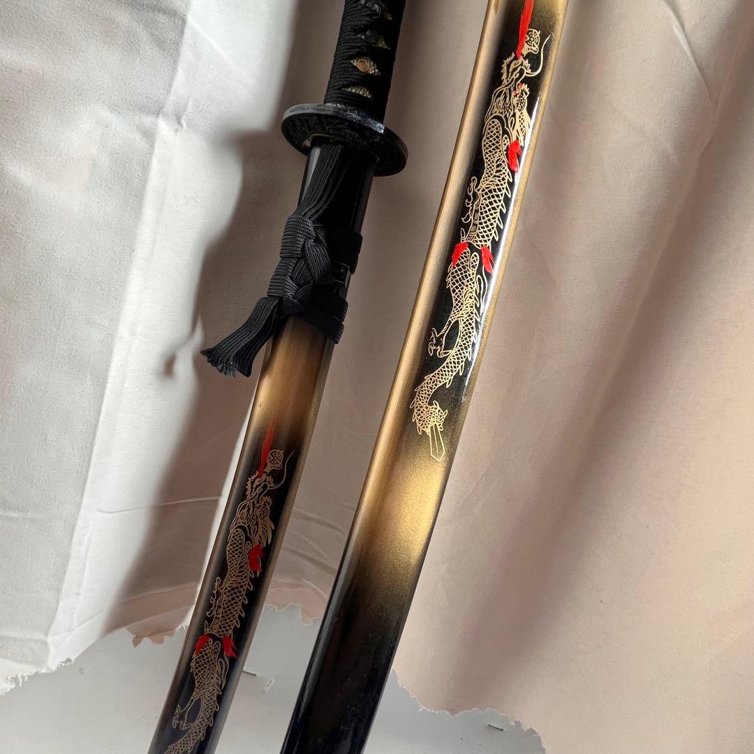 [まとめ売り]模擬刀 傷多数昇龍之太刀 昇龍之脇差 開運 日本刀[値下げ交渉可]