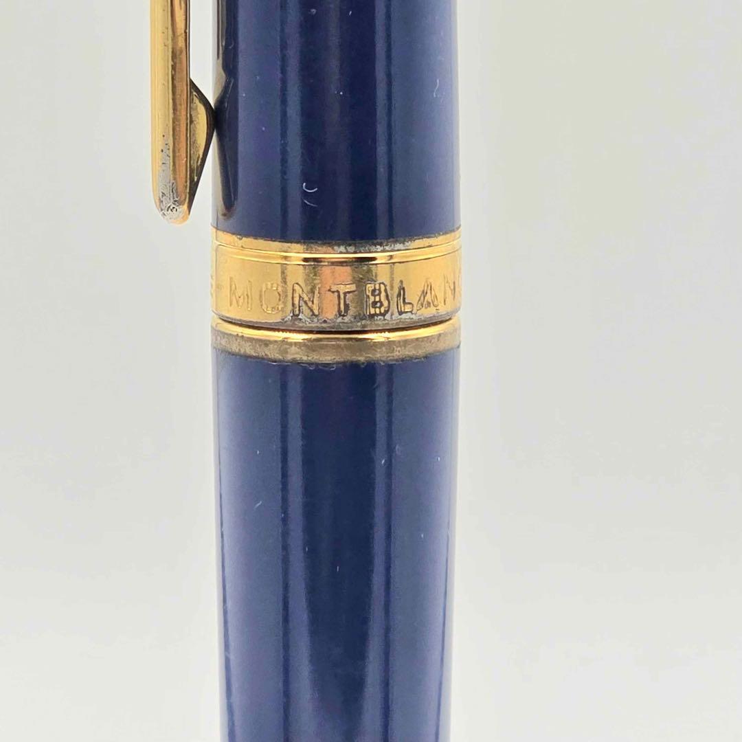廃盤 希少 モンブラン ノブレスオブリージュ ブルー リップ割れ無し 14K
