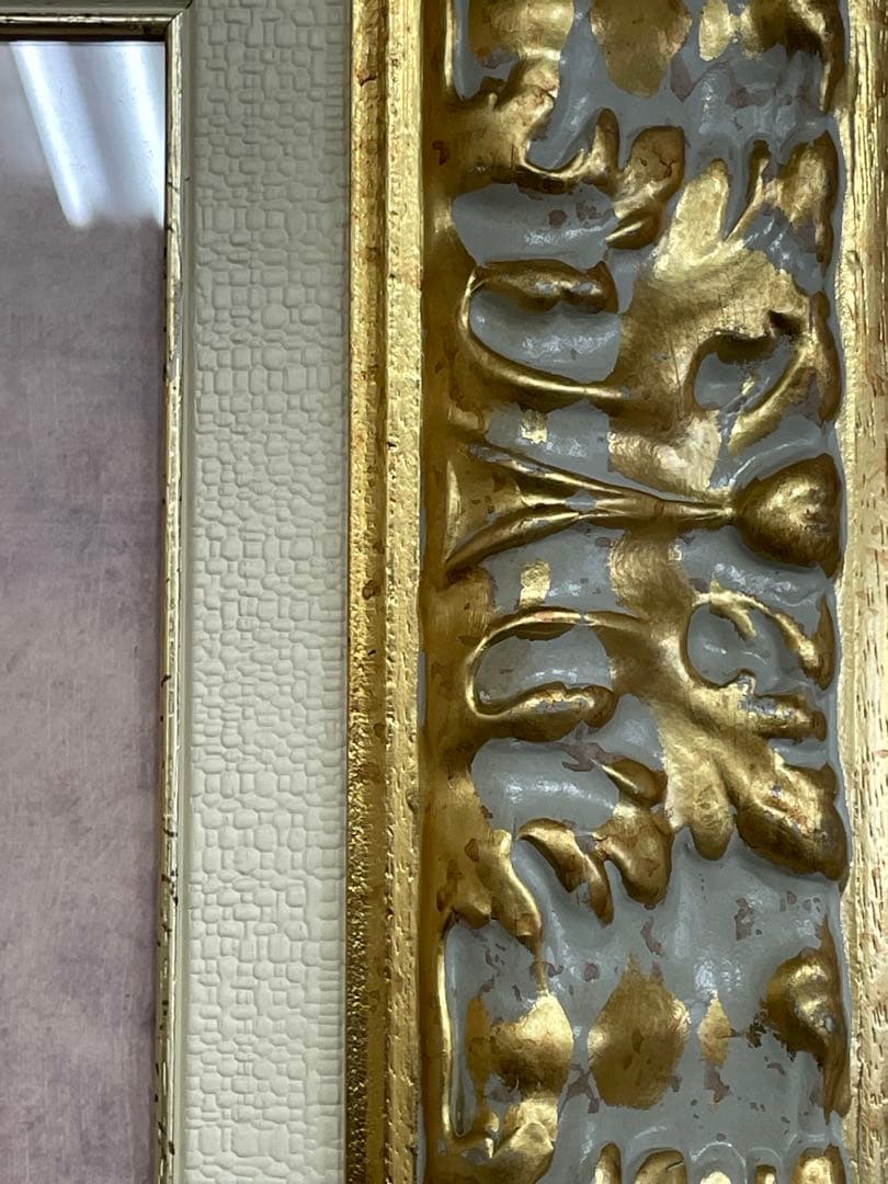イタリア輸入 絵画 バラ 大型 ゴールド額縁 ➂