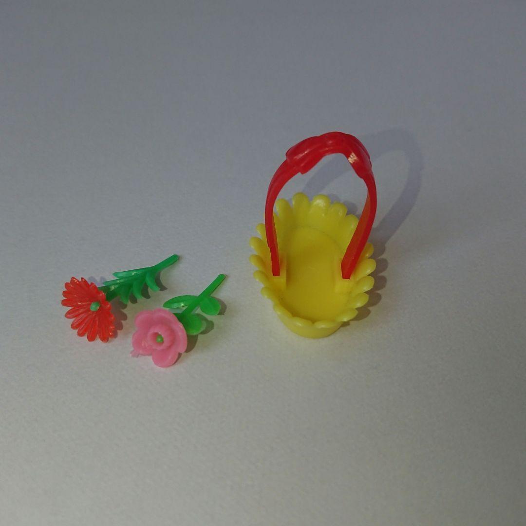 グリコ おまけ〈お花 花籠セット〉リボン