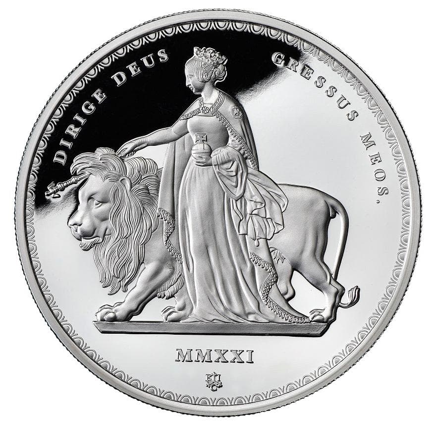 2021年 セントヘレナ ウナとライオン 5オンス銀貨 NGC PF69UCFR