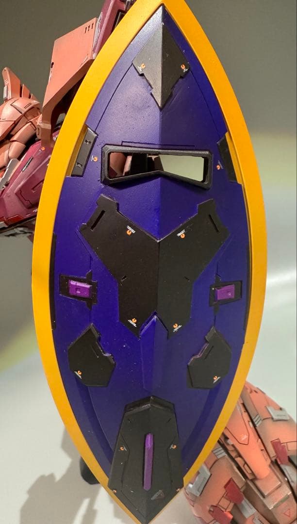 ガンプラ MG 1/100 ゲルググ 全塗装完成品 レジン改造 艶消し仕上げ