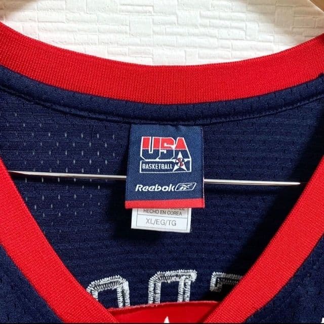 【極希少品】アイバーソン Reebok USA ユニフォーム ネイビー XL