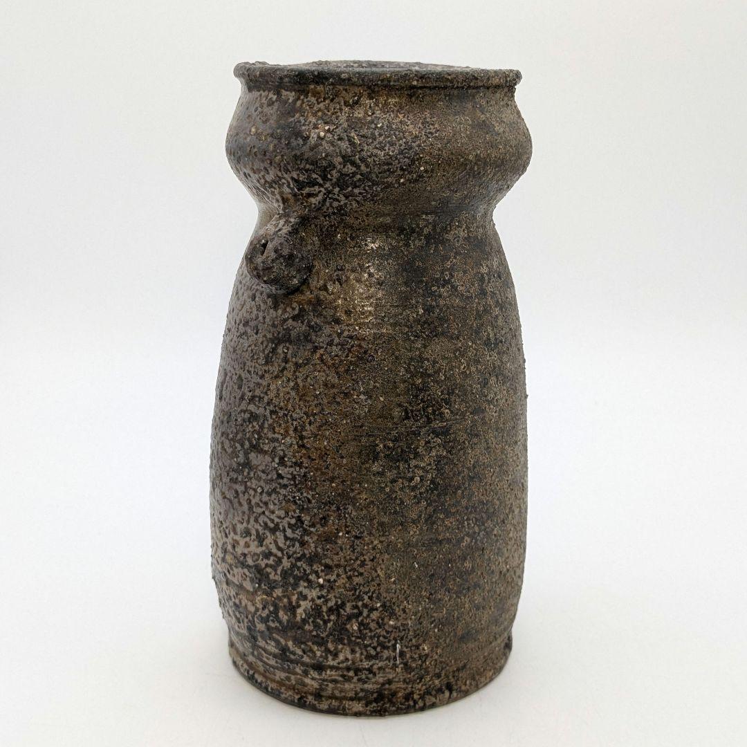 備前焼 窯変耳付花入 花瓶 花器 花生 フラワーベース 置物 華道具 茶道具