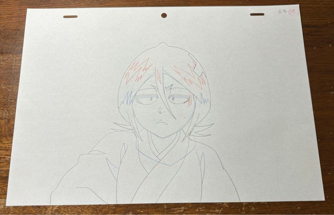 BLEACH 朽木ルキア　セル画　アニメ　直筆レイアウト