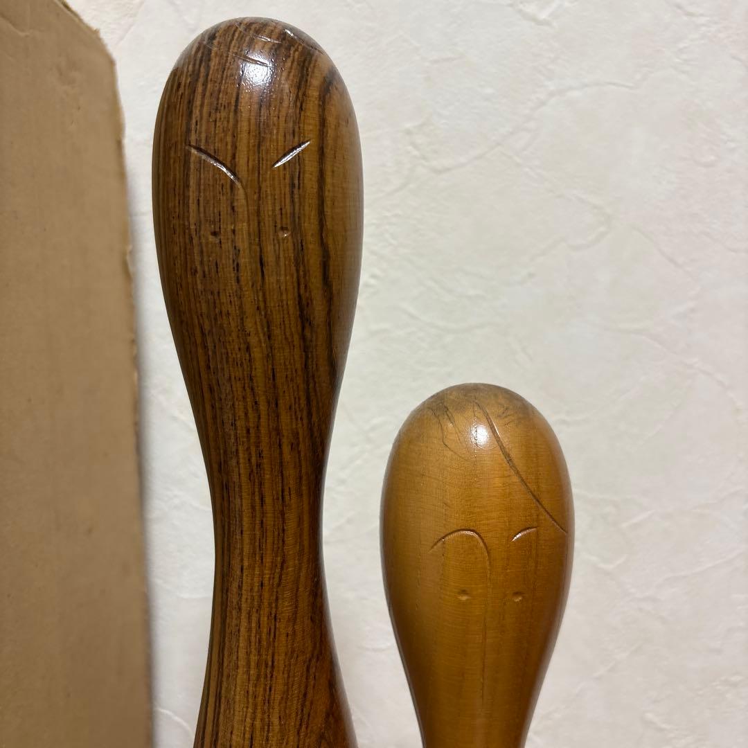 創作こけし　辻田辰哉作品　「ボクとパパとママ」KokeshiDoll