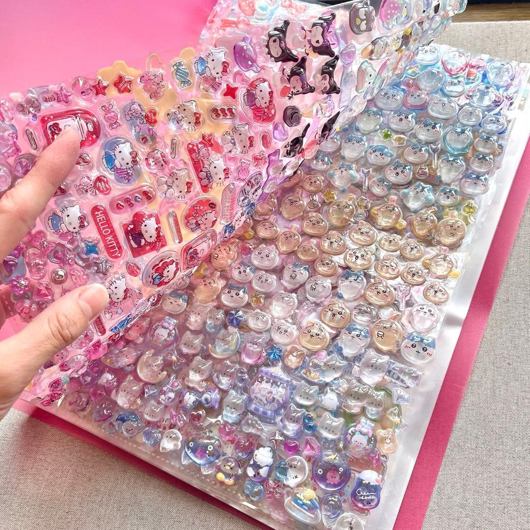 シール帳 超デカ A4ファイル 大量 ボンボンドロップシール ボンドロ 未完成品