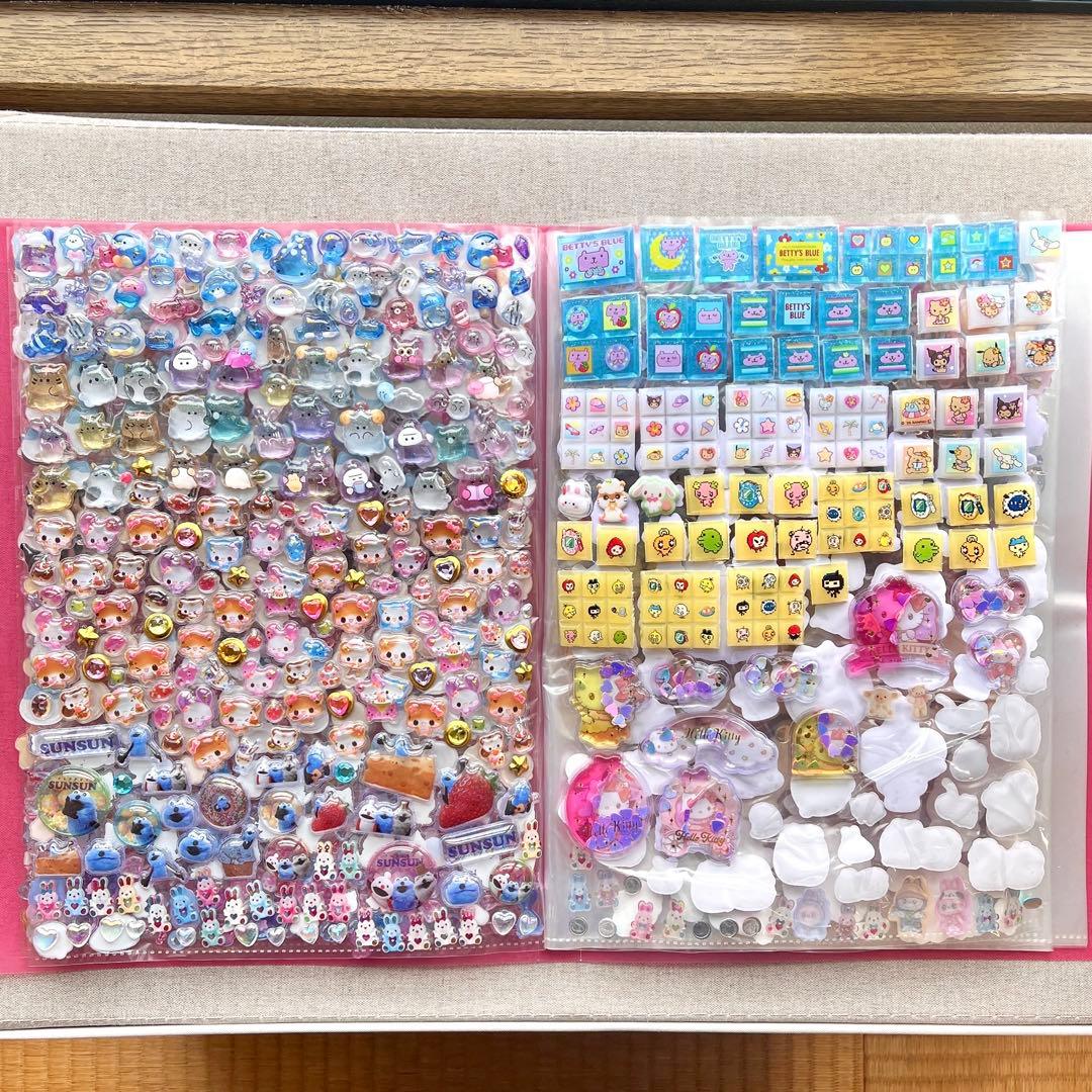 シール帳 超デカ A4ファイル 大量 ボンボンドロップシール ボンドロ 未完成品