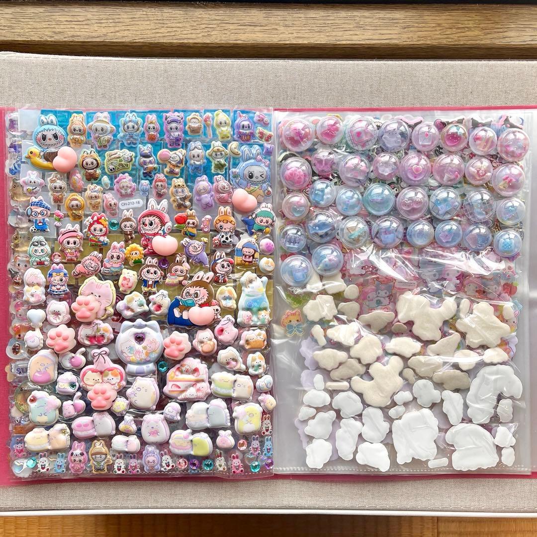 シール帳 超デカ A4ファイル 大量 ボンボンドロップシール ボンドロ 未完成品