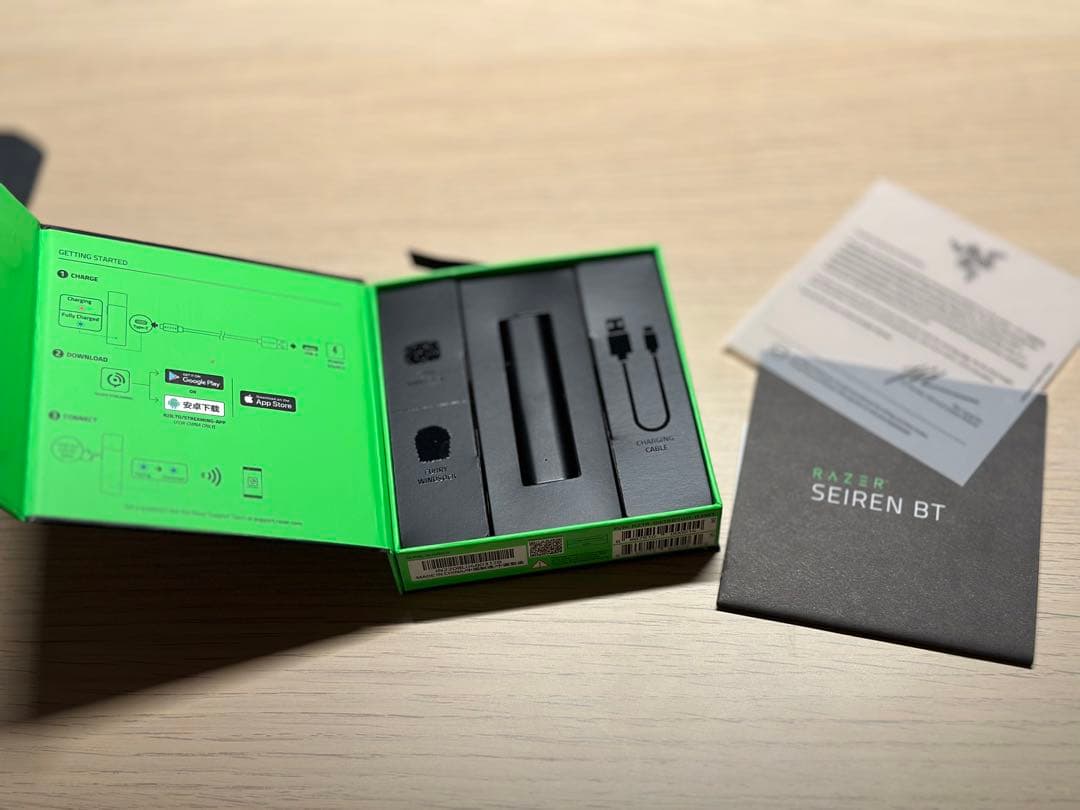 Razer レイザー Seiren BT ワイヤレスマイク クリップ型