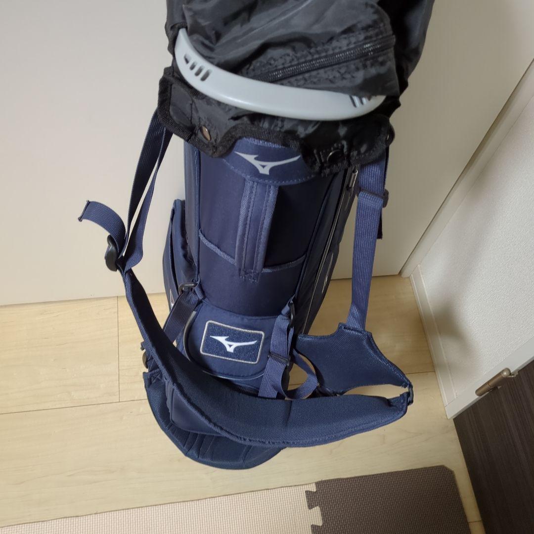 美品　スタンドタイプ　キャディバック　ミズノ　ネイビー