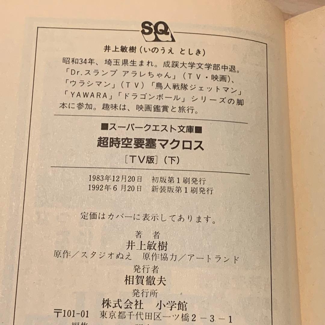 超時空要塞マクロス Robotech The Macross ノベルset