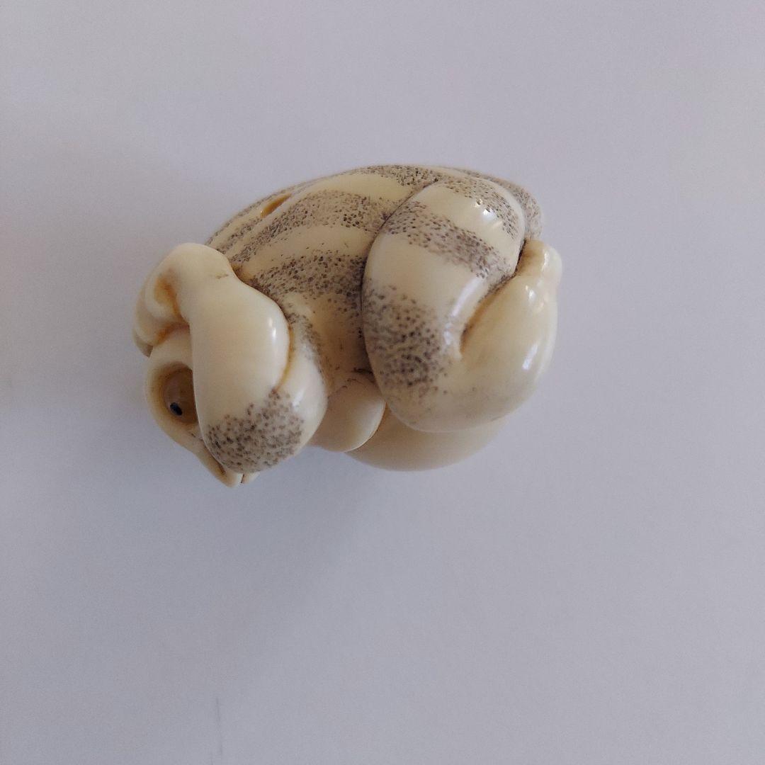 根付　寝転蛙　現代根付　蛙　カエル