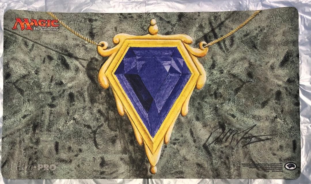 Mox Sapphire mtg プレイマット サインド Dan Frezier