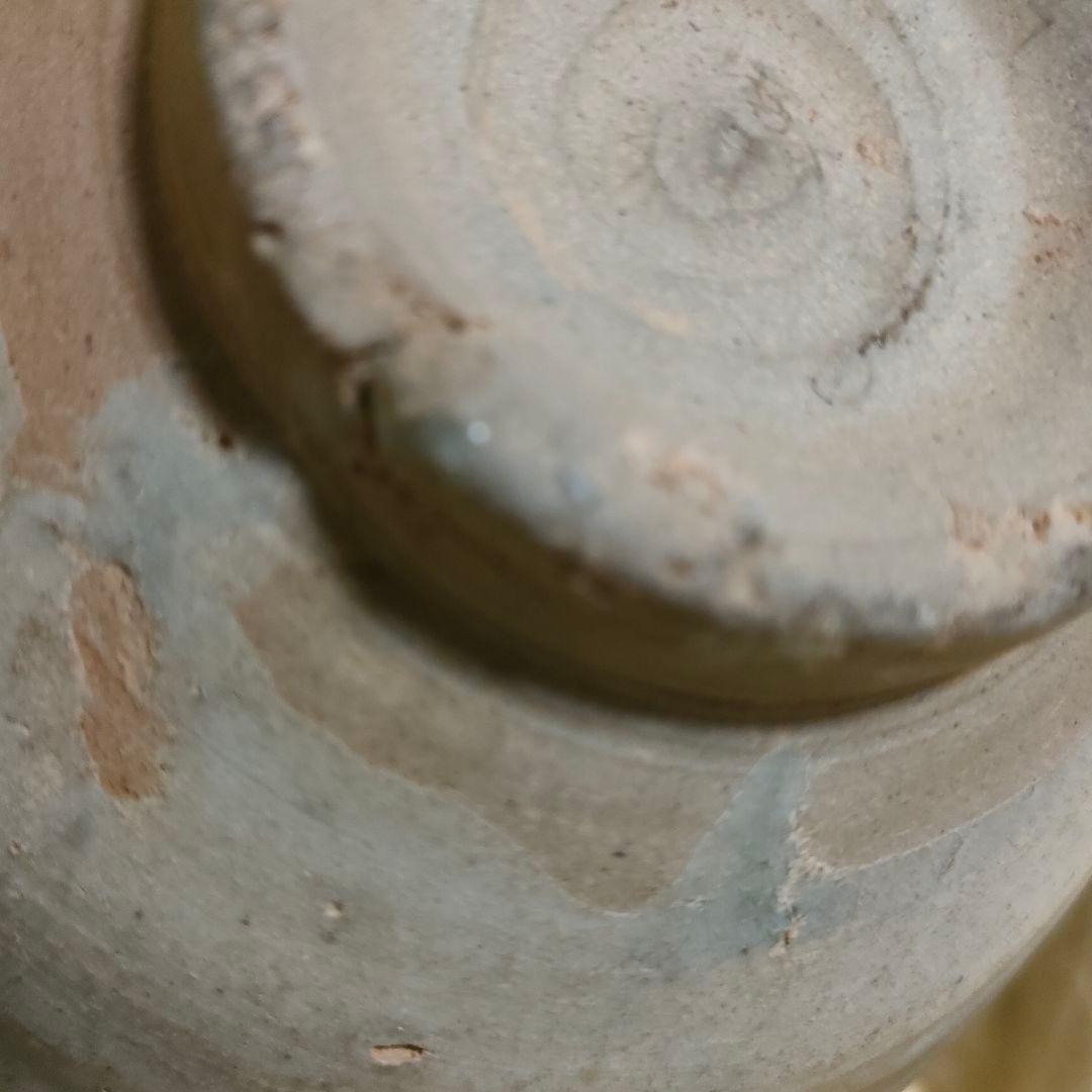 李朝　高麗　青磁茶碗　時代物　骨董アンティークNo.164