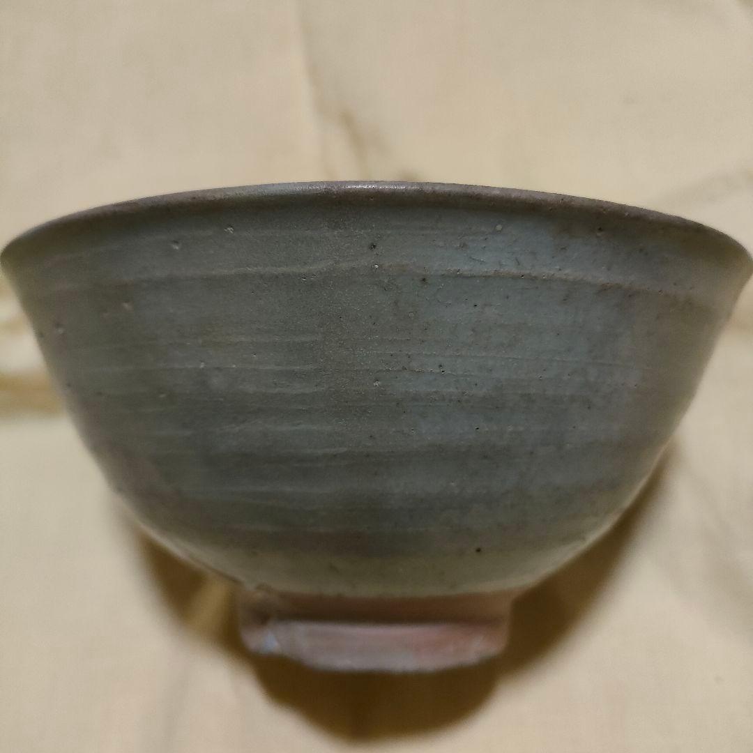 李朝　高麗　青磁茶碗　時代物　骨董アンティークNo.164