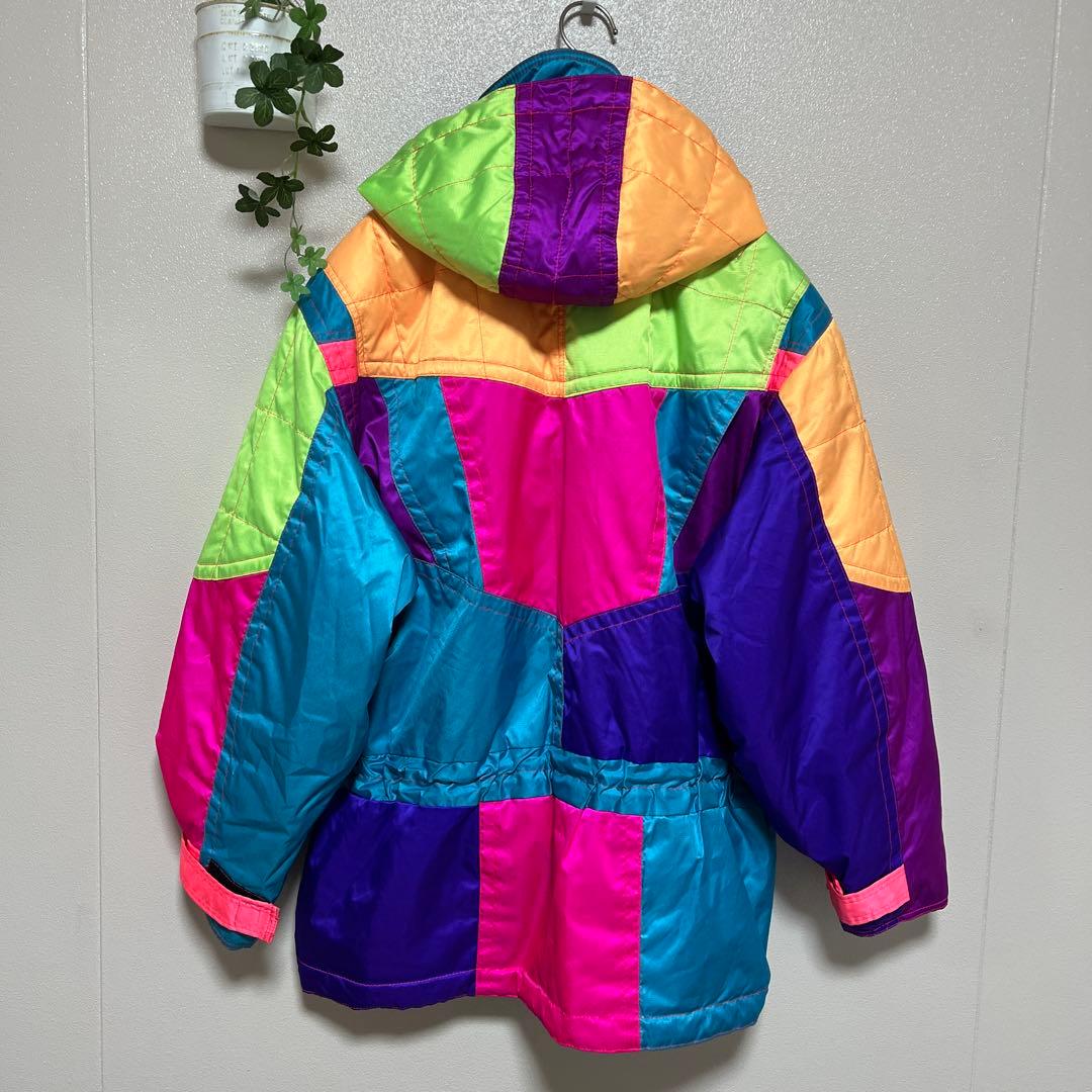 【美品】GOLDWIN スキーウェア　スノボ　カラフル　派手 90s バブル