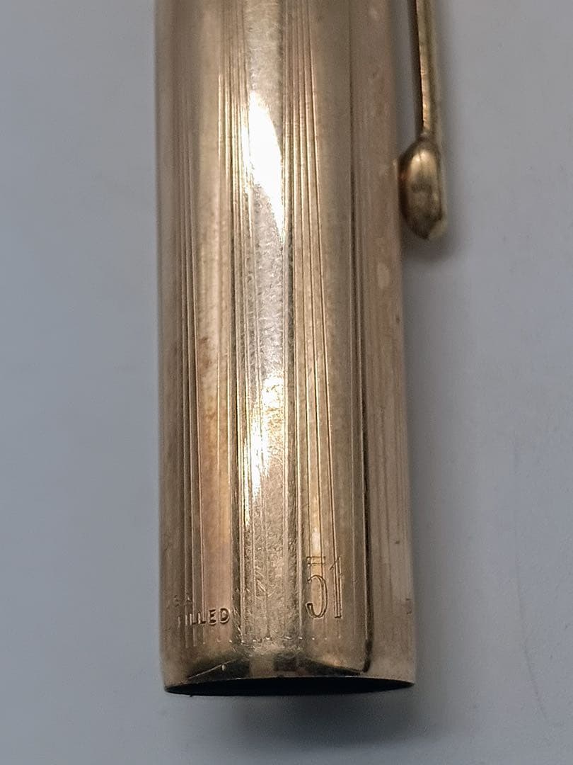 PARKER 51 1/10 18K GOLDFILLED万年筆 インク残量無し