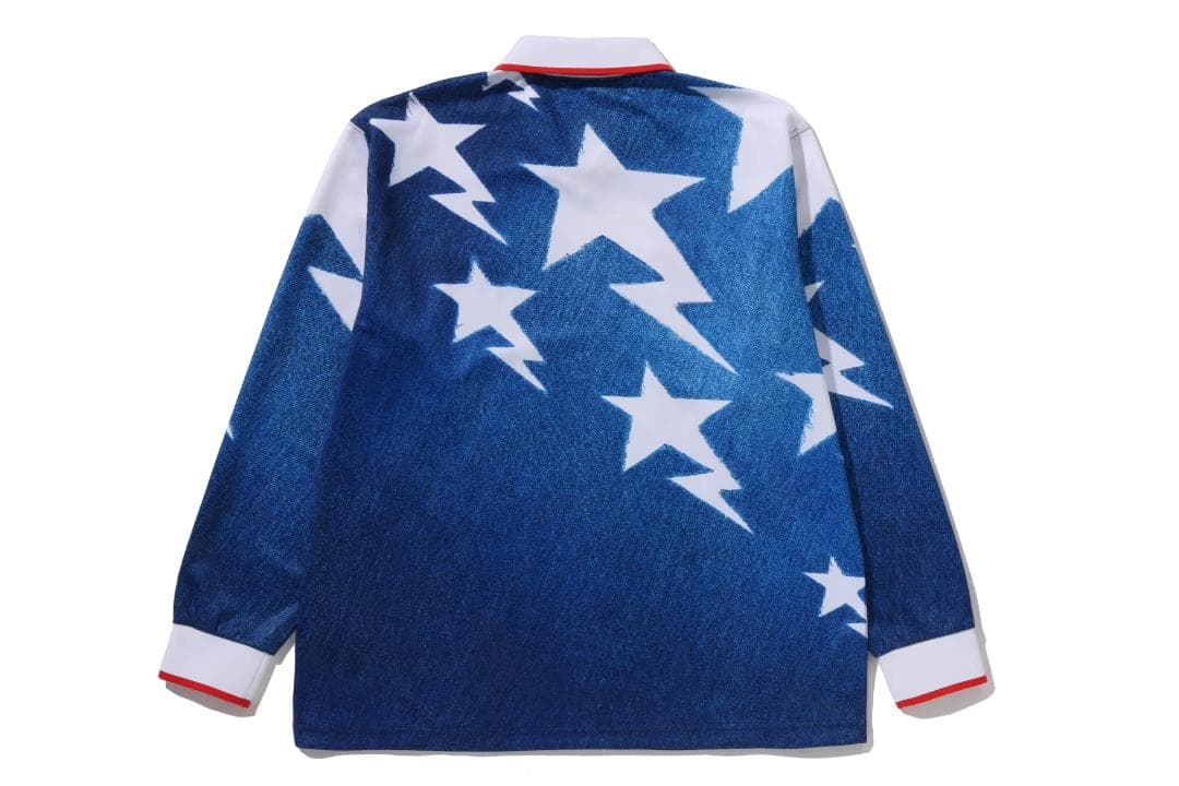 ウェア A BATHING APE adidas LS Sta Jersey Blue
