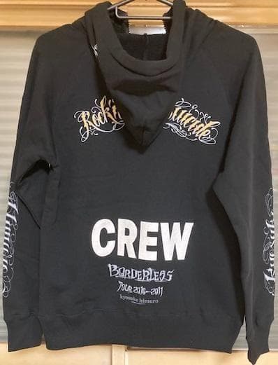 氷室京介 BORDERLESS 本人着用同モデル! CREWパーカー! 新品!