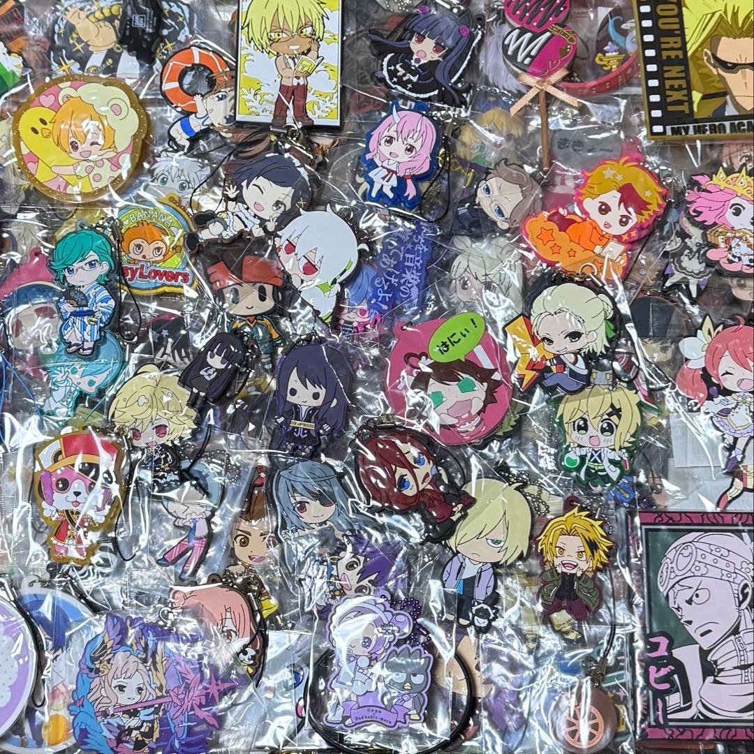アニメ・キャラクター系グッズ ラバーストラップ系まとめ売り 約1074個セット