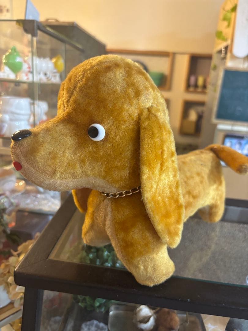 シュタイフ　犬　ぬいぐるみ　当時物　アンティーク　ヴィンテージ　ダックスフント