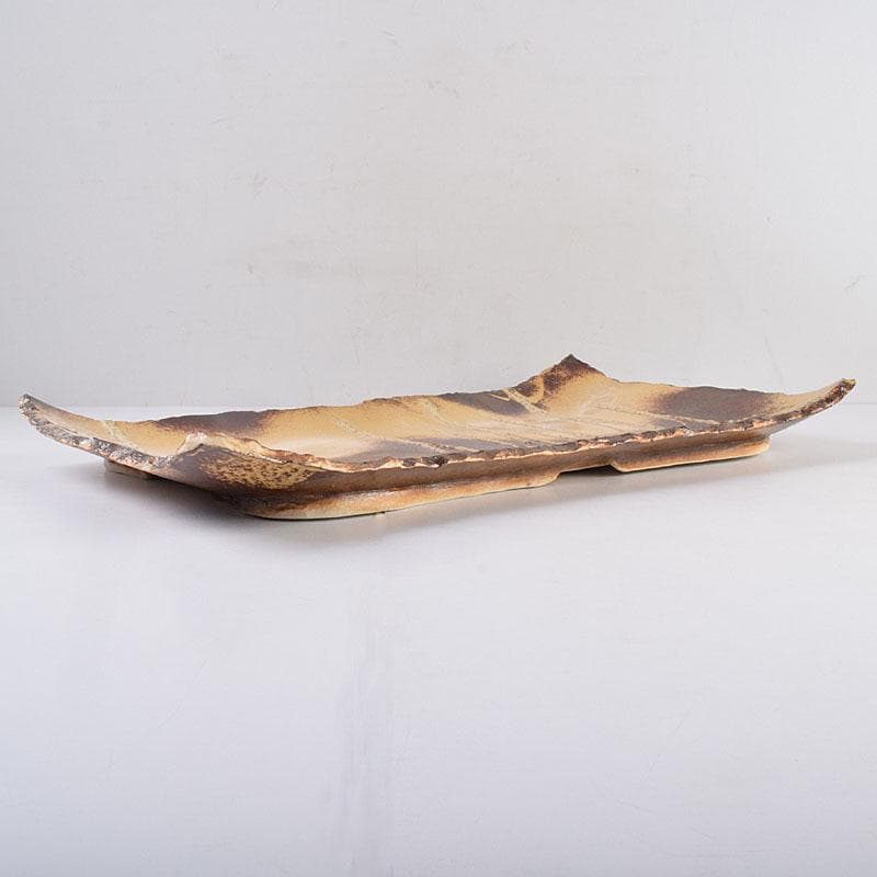 為那都窯　加藤高山（加藤純や）作　隆起象嵌金彩皿　共布共箱　V　R8953B
