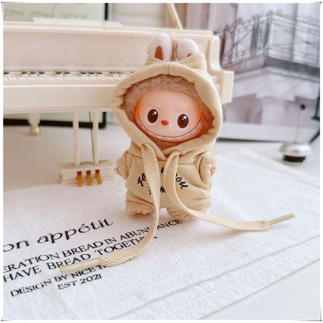 わかばあば様 LABUBU イニシャルラブブ 10cm 着せかえ つなぎ 10点