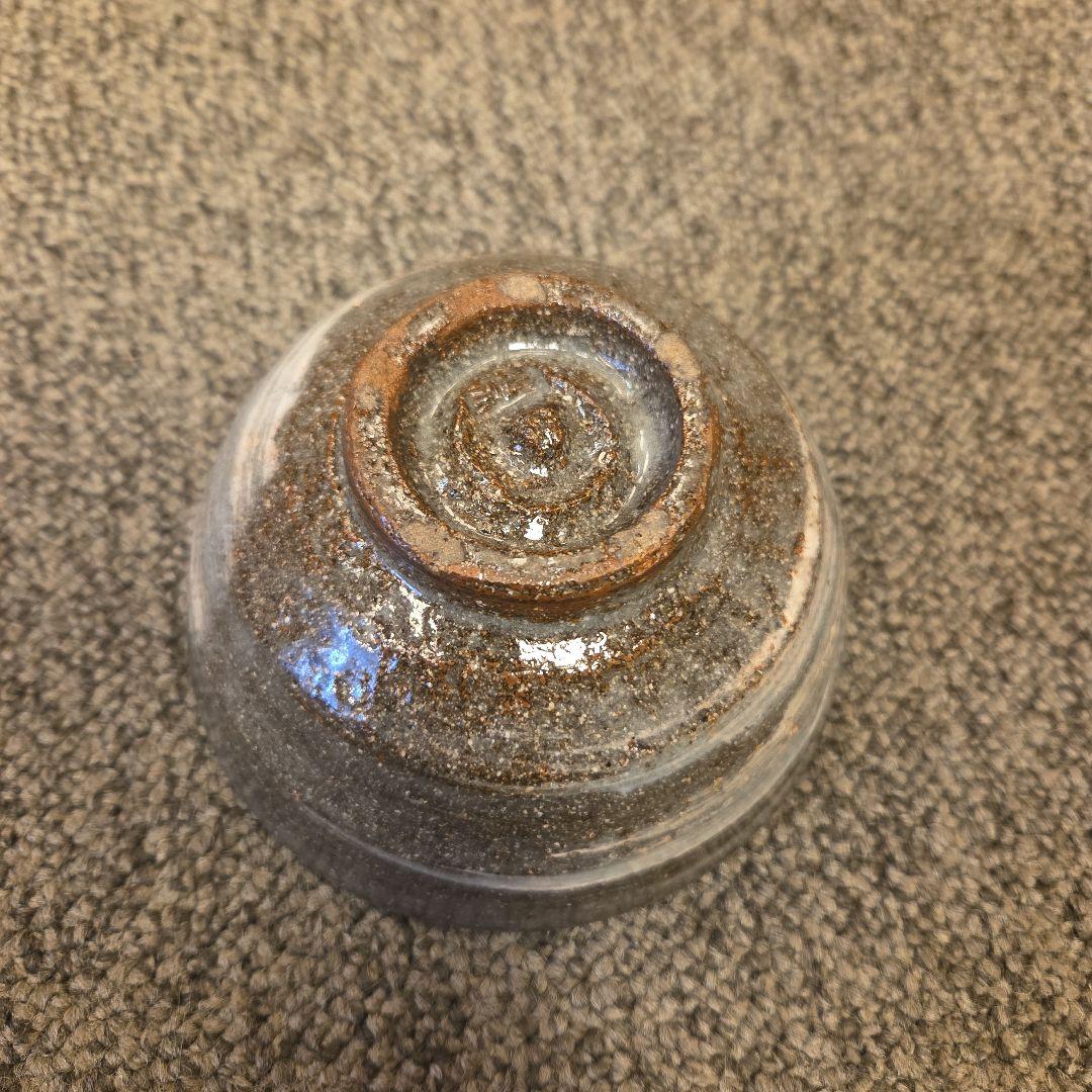 二代三浦竹泉　倣古刷毛目茶碗　鵬雲斎箱書　茶道具　裏千家