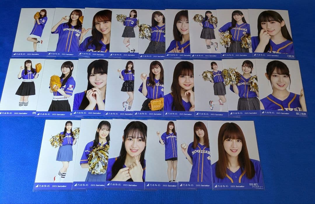 乃木坂46 ベースボールシャツ2023　生写真　３３コンプ　９９枚　フルコンプ