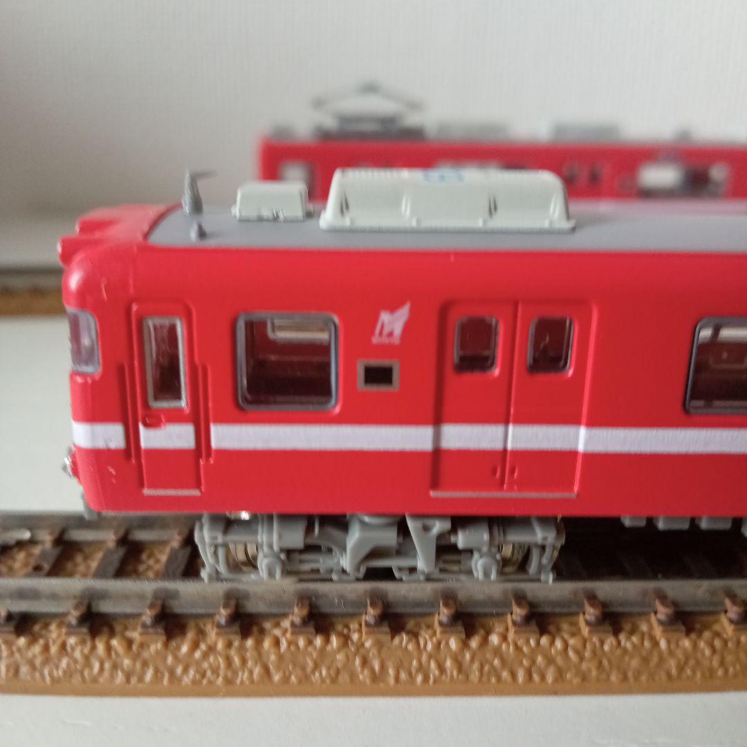 【レトロ】名古屋鉄道6000系　白帯　2両セット　赤色　白ライン