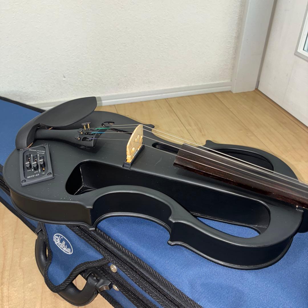美品hallstatt EV-30 cv-210e エレキバイオリン　ブラック