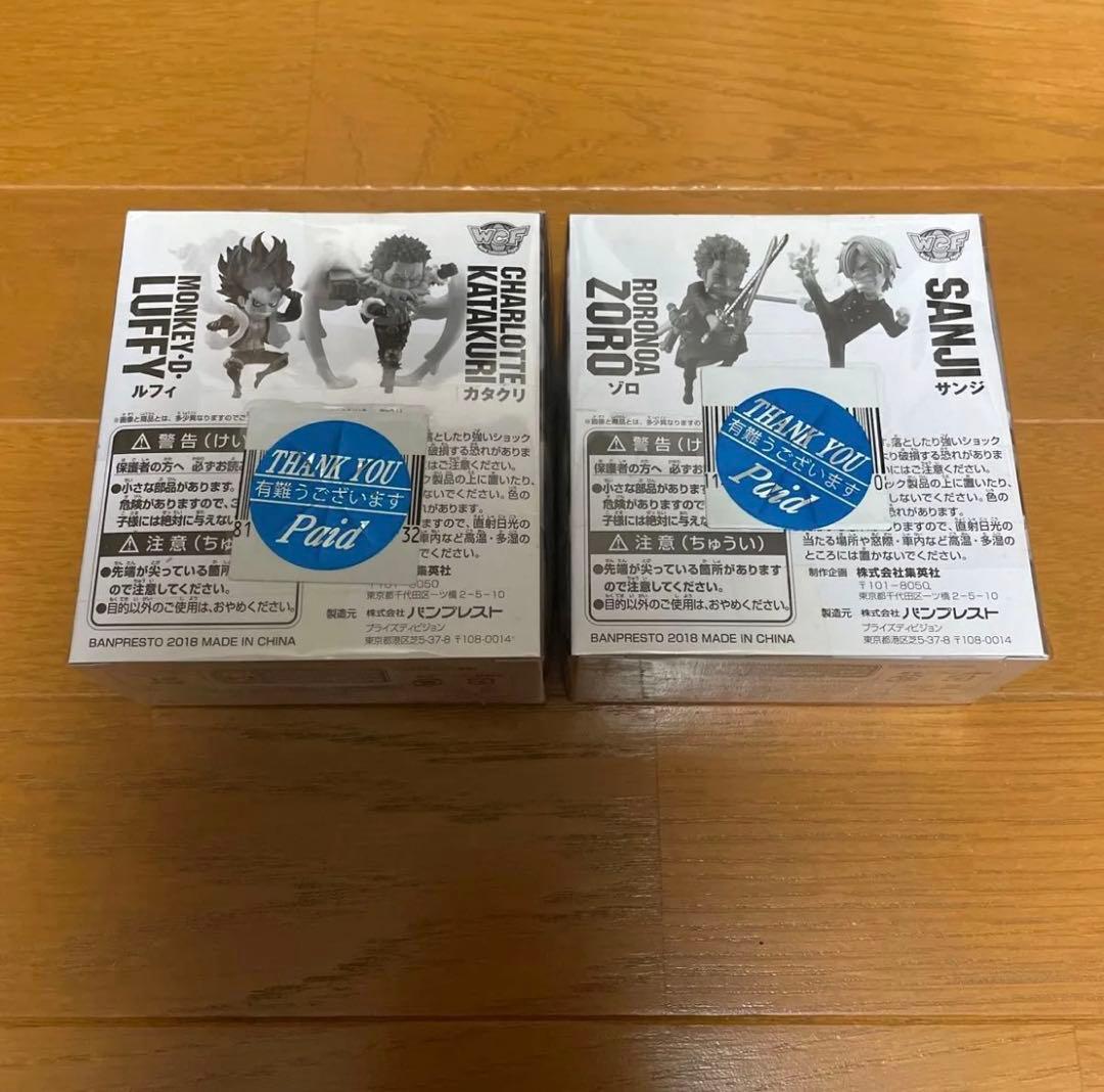 ワールドコレクタブルフィギュア ルフィ & カタクリ・ゾロ ＆ サンジ