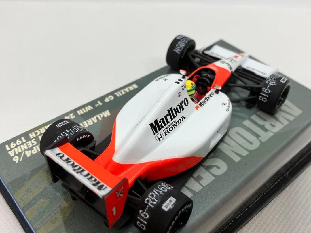 1/43★マクラーレン ホンダ MP4/6★A.セナ★1991ブラジルGP初優勝