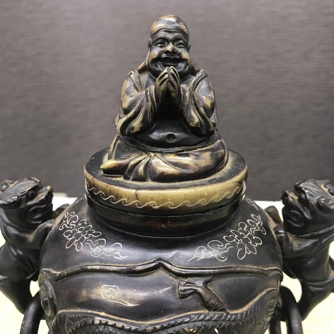 香炉　石　古い香炉　アンティーク