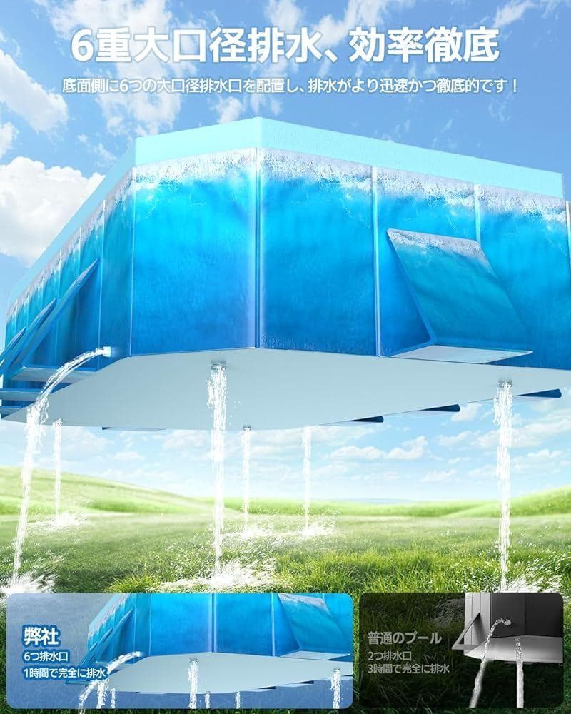 折りたたみプール 大型 Alwgreen 家庭用（外径300*165*55CM