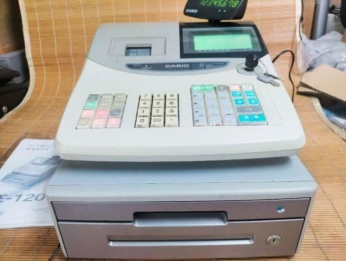 カシオレジスター　TE-120　フル設定込み　送料無料　人気機種　770600